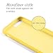 Yajuhoy iPhone 8 Plus Case / iPhone 7 Plus Case, Liquid Silicone Gel Rubber Case Soft Microfiber Cloth Lining Cushion Compatible with Apple iPhone 8 Plus (2017) / iPhone 7 Plus (2016) - Yellow