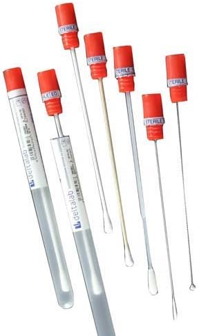 Deltalab 300251 Sterile Swab in Round Tube, Aluminium and Cotton (Pack of 2000)