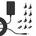 IBERLS 5V 3A (3000mA) Universal Power Adapter Supply Cord Wall Plug(with10 connectors), Compatible with Raspberry Pi, LED Pixel Light, USB-HUB, Kindle Fire Tablet, DJ Controller, Nextbook USB Charger