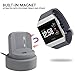 VODKE Fitbit Ionic Charger Charging Stand Accessory Charger Cable, Silicone Charging Dock Station Holder Charging Stand with 1m Cable for Fitbit Ionic Smart Watch, Gray