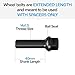 10pcs Extended Black Lug Bolts 14x1.5 (40mm Shank Length - Not OEM Length, Ball Radius Seat) Compatible with Audi TT A3 A4 S4 A5 S5 A6 S6 A7 B5 B6 B7 B8 Volkswagen Jetta Golf GTI Passat CC Beetle