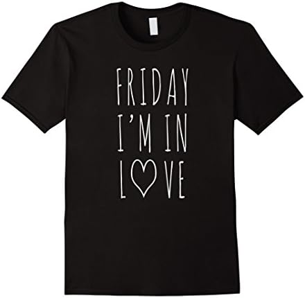 Men's Friday I'm In Love Lady T-Shirt Large Black