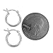 Hawaiian Silver Jewelry Hoop Earrings for Women – Premium 2 x 14mm Sterling Silver Earrings – Small Hoop Earrings with Simple Elegant Design – Includes Jewelry Box and Pouch