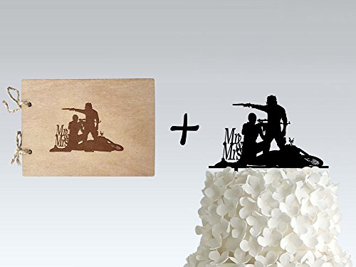 Click Here to See More Images Bundle: Cake Topper + Wedding Guest Book - inspired by Mad Max