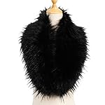 Yetagoo Faux Fur Collar Women's Neck Warmer Scarf Wrap Gatsby 1920s Shawl Accessories Yetagoo Faux Fur Collar Women's Neck Warmer Scarf Wrap Gatsby 1920s Shawl Accessories