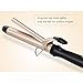 Curling Iron - Liberex 1.25 inch Nano Ceramic Tourmaline Barrel 30mm Hair Curling Wand Curl Tong with Dual Voltage, Auto Shut Off, 284°F to 428°F
