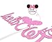 Twodles Cake Topper- Pink Glitter Minnie Inspired Cake Decor Girl Second Birthday Party Supplies