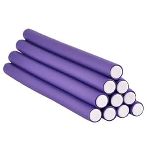 Amazon.com : 7'' Long Soft Twist Rollers Purple, 10 pieces