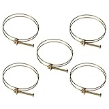 POWERTEC 70214 1-1/2" Double Wire Hose Clamp | 5 Pack