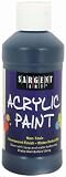 Sargent Art 22-2385 8-Ounce Acrylic Paint, Black