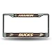 Rico Industries NHL Bling Chrome License Plate Frame with Glitter Accent, Anaheim Ducks, 6 x 12.25-inches