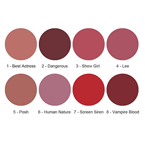 BONNIE CHOICE 8 Colors Matte Liquid Lipstick Set, Long Lasting Velvet Liquid Lipgloss Waterproof Lip Gloss Set - Thumbnail 3