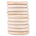 Baby Teething Ring, 10pcs Baby Infant Natural Wood Teething Ring Teether Toy Wooden Bracelet DIY Craft