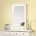 Sauder 417709 Mirror, Soft White Finish