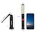 GoodFair AMOCHY Work Light, OUMAX WL02 Rechargeable Magnetic Slim Bar Folding LED Work Light with Head Swivel 360º,Flashlight, Magnetic Base and Hook Up - Black
