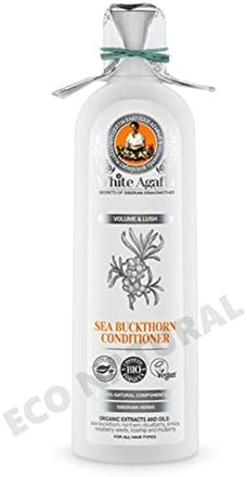 White Agafia Organic Certified Sea Buckthorn Conditioner Volume &amp; Lush 280ml