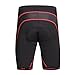 Santic Men's Cycling Compression Shorts 4D Padded Anti-Slip Road Bike Bicycle Shorts Red/Black