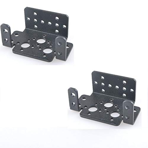 WINGONEER 2Pcs Aluminum Multifunction Servo Bracket Steering Head Robot Manipulator for MG995 MG996R S3003