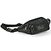 Leather Fanny Pack Waist Bag 6 Pockets Adjustable Belt Strap Travel Pouch Black