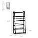 Tribesigns 5-Tier Ladder Shelf, 5 Shelf Modern Bookshelf and Bookcase Freestanding Leaning Shelf for Living Room Home Office (Black)