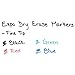 EXPO Dry Erase Markers, Fine Point, Black, 12-Count