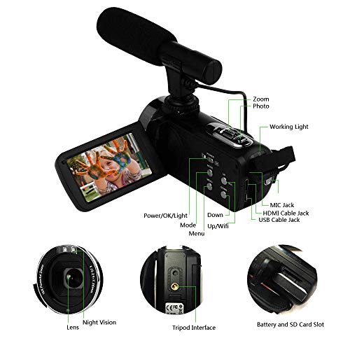 5 Camera+Camcorder+Digital+Vlogging+Microphone