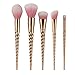 BYBOO 10PCS Unicorn Makeup Brushes Set Professional Foundation Powder Eyebrow Eyeshadow Eyebrow Concealer Lip Brushes Kits Cosmetic Tools(Gold)