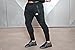 EU Men's Active Running Pants Workout Gym Trousers Jogger Pant Large Black 7220