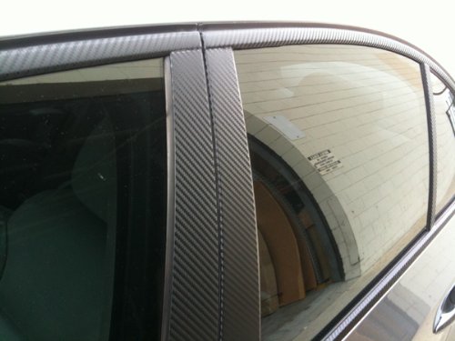 TC 3D Carbon Fiber Vinyl Bubble-Free Film Wrap - BLACK 30" x 59"