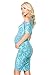 My Bump Women's Cold Shoulder Fitted Maternity Dress W/Side Ruched