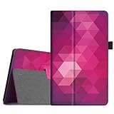 Fintie Folio Case for Amazon Fire HD 8 (Previous Generation - 6th) 2016 Release - Slim Fit Premium Vegan Leather Standing Protective Cover with Auto Wake/Sleep, Fantasy Diamond