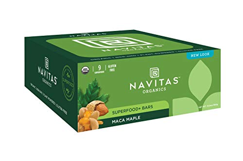 Navitas Organics, Gluten Free Superfood Snack Bar, Maca Maple, 12 Count