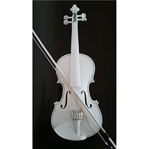 Student-Akustische-Violine-Full-44-Fichte-aus-Ahorn-mit-Fall-Schleife-Kolophonium-ganze-wei-Farbe