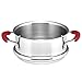 Rachael Ray Cucina Hard Porcelain Enamel Nonstick Multi-Pot / Steamer Set, 3-Quart, Cranberry Red - 16800
