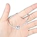 WOSTU Heart Enamel Sterling Silver Bead Charms Fit Charm Bracelets for Women