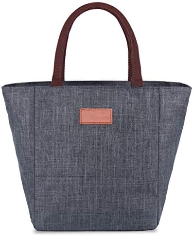 OPOLEMIN Lunch Bag for Women Water-Resistant Leakproof Insulated Lunch Bag Durable Lunch Tote Bag (Grey)