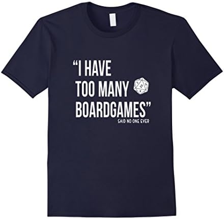 Men's (I Have Too Many Boardgames Said No One Ever) Distressed tee Small Navy