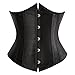 Zhitunemi Women's Lace Up Boned Jacquard Brocade Waist Training Underbust Corset Corset