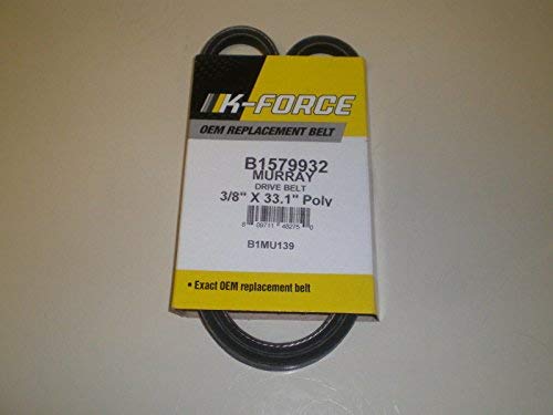 fastoworld 3/8 x 33.13 TRACTION BELT fits Murray, Craftsman snowblower 1733324sm, 579932ma