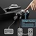 dodocool Gaming Headphones Stand Headset Stand with EQ7.1 Surround Sound, Headset Holder, LED Lights, 2 USB Ports 3.5mm Audio Jacks and a Microphone Jack, Black