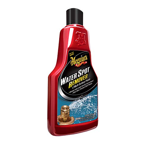 Meguiar's Water Spot Remover - Water Stain Remover and Polish for All Hard Surfaces - A3714, 16 oz