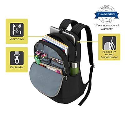 American Tourister Spin 49 cms Black Laptop Backpack (FS0 (0) 09 002)