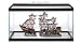 Penn Plax Striped Sail Shipwreck Aquarium Decoration 2PC Large Over 19 Inches High for Large Fish Tanksthumb 2