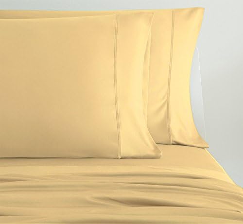 SHEEX LUXURY COPPER Pillowcases (Set of 2), Ultra-Soft, Breathable PRO+IONIC Copper Fabric for a Cool, Dry and Comfortable Night's Sleep, Yellow (Standard)