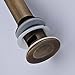 Bathroom Sink Drain with Overflow Pop up Design Antique Brass