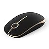 Wireless-Mouse-Jelly-Comb-MS001-24G-Computer-Mice-with-Nano-Receiver-for-PCDesktopLaptop-with-USB-ports-and-WindowsMacLinux-Silent-Smooth-Basic-Design-Black-and-Gold Wireless Mouse, Jelly Comb MS001 2.4G Computer Mice with Nano Receiver for PC/Desktop/Laptop (with USB ports) and…