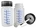 BIBR Specialties Paint Touch Up Bottles with Brush and Mixing Ball - Box of 50-2 oz/60 ml Capacity - Ideal for Car, Automotive, Model and Hobby Painting - Solvent and Break Resistant HDPE Plastic