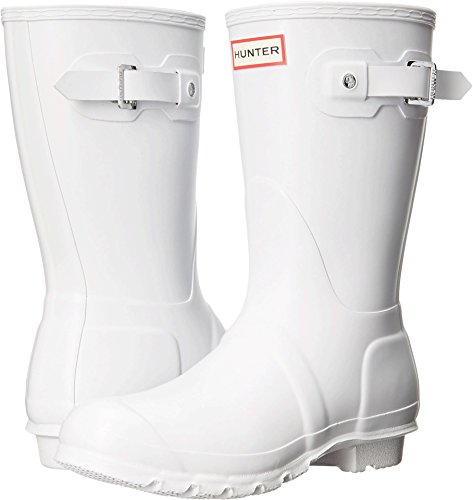 Hunter Womens Original Short White 1 Rain Boot - 9 B(M) US