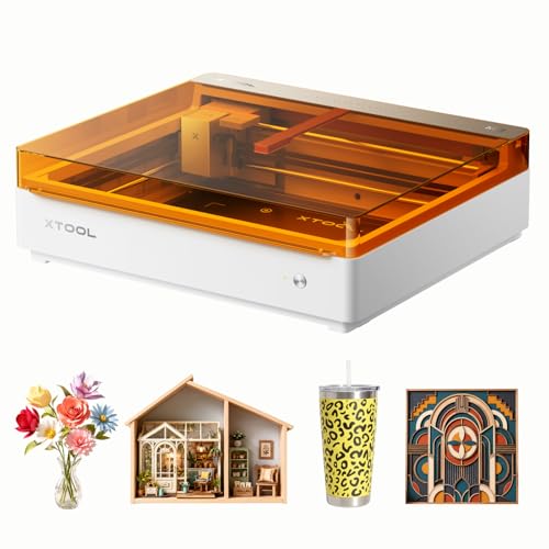 xTool M2 20W Laser Engraver, Built-in Dual Cameras, Class 1 Enclosed Safe Laser Engraving Machine for Home DIY Craft on Wood, Leather, Felt, Fabric, Paper
