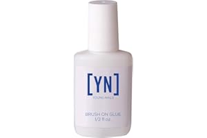 Young Nails Brush On Quick Dry Nail Glue - Strong Adhesive for Press Ons, Artificial Nail Tips, Best Nail Bond for Fast Application, Easy Fake Nails